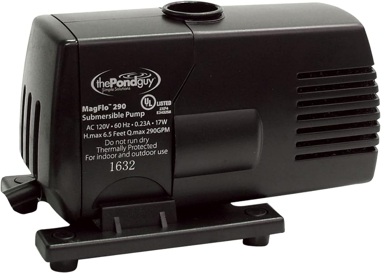 The Pond Guy MagFlo High-Efficiency Compact Pump for Small Water Gardens, Quiet Multi-Purpose System for Waterfalls, Fountains or Spitters, 290 GPH The Pond Guy MagFlo High-Efficiency Compact Pump for Small Water Gardens, Quiet Multi-Purpose System for Waterfalls, Fountains or Spitters, 290 GPH