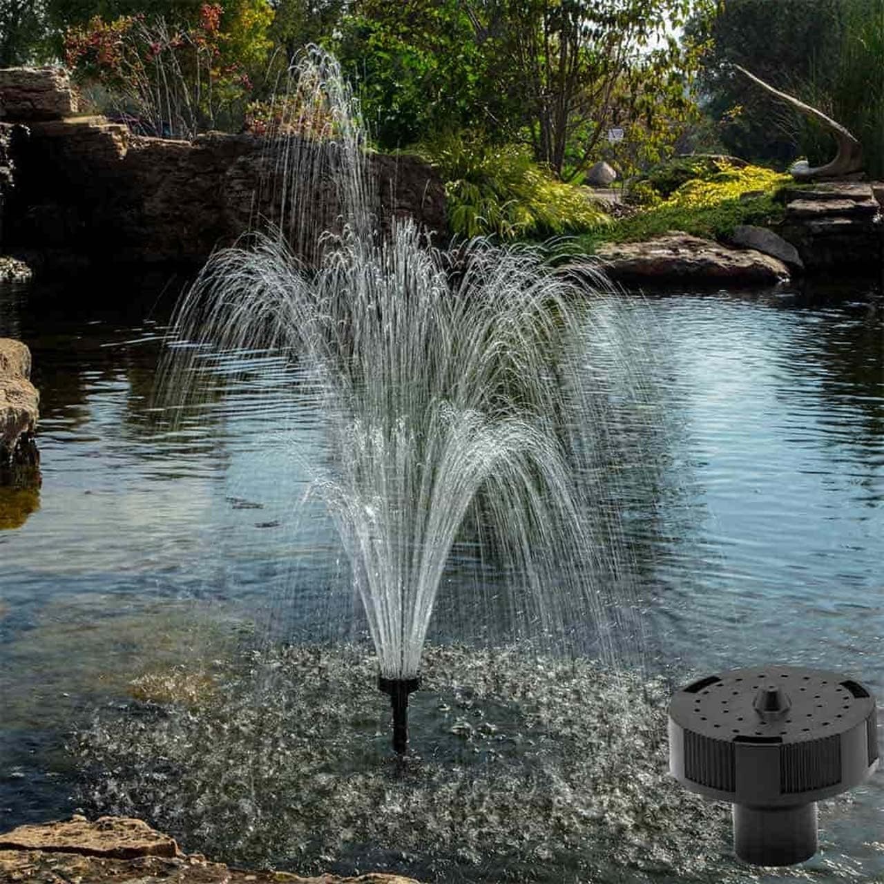 The Pond Guy MagFlo High-Efficiency Compact Pump for Small Water Gardens, Quiet Multi-Purpose System for Waterfalls, Fountains or Spitters, 590 GPH11