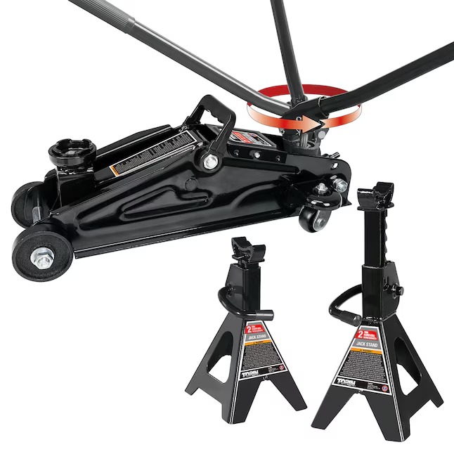 Torin T82001R Black 2-Ton Steel Manual hydraulic Floor jack1_11zon