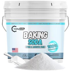 TradeGrade 100% Pure Baking Soda Powder – 15 lb Bucket Sodium Bicarbonate | Premium Food-Grade for Baking, Bread, Cookies & More | Natural Cleaner & Deodorizer