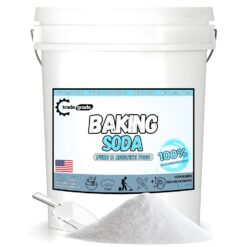 TradeGrade 100% Pure Baking Soda Powder – 45 lb Bucket Sodium Bicarbonate | Premium Food-Grade for Baking, Bread, Cookies & More | Natural Cleaner & Deodorizer (45 Pounds)