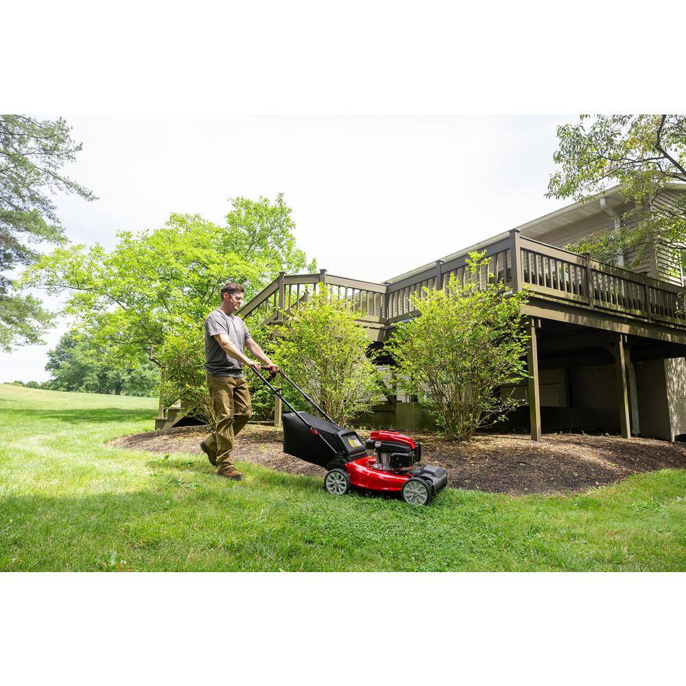 Troy-Bilt TB200 21 in. 163cc OHV Engine Front-Wheel Drive 2-in-1 Gas Walk Behind Lawn Mower with Tri-Action Cutting System10