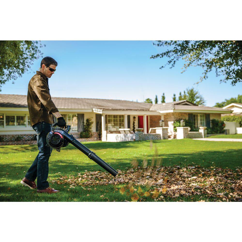 Troy-Bilt TB272V 150 MPH 450 CFM 27cc 2-Cycle Full-Crank Engine Gas Leaf Blower with Vacuum Kit Included1