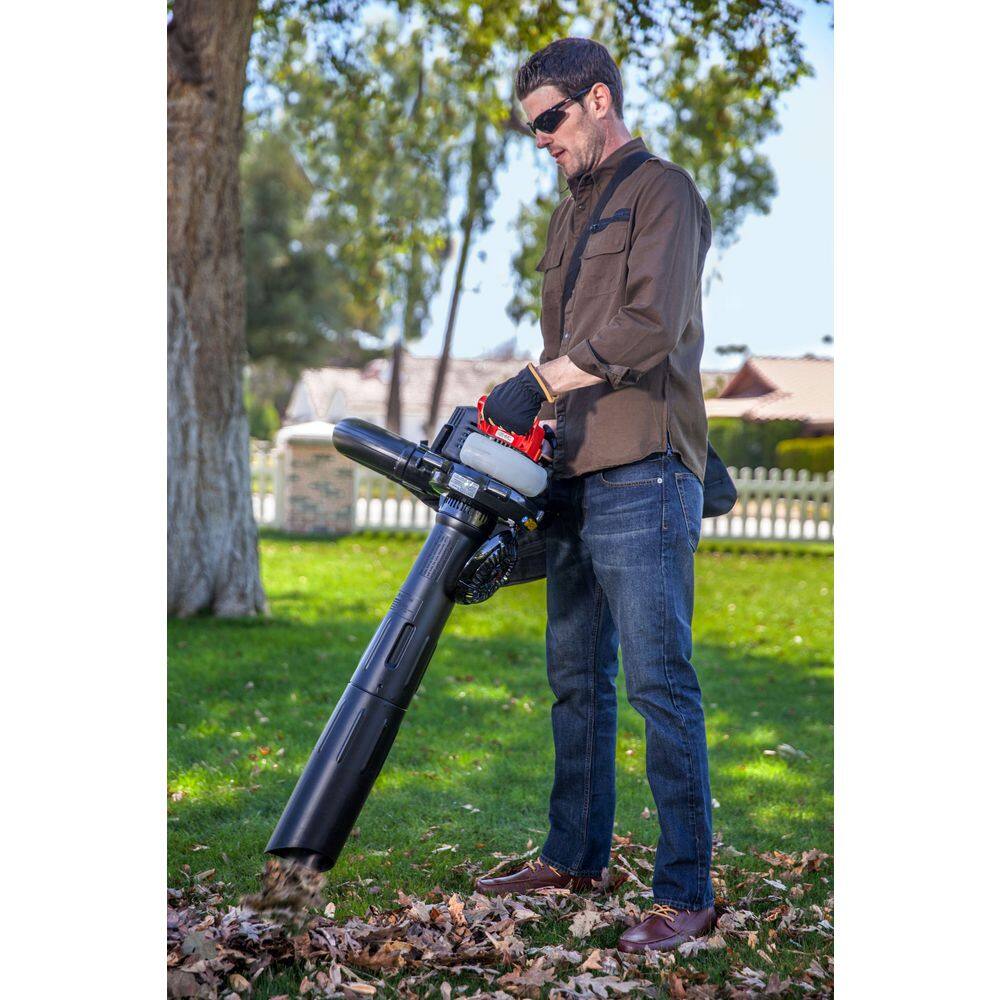 Troy-Bilt TB272V 150 MPH 450 CFM 27cc 2-Cycle Full-Crank Engine Gas Leaf Blower with Vacuum Kit Included3