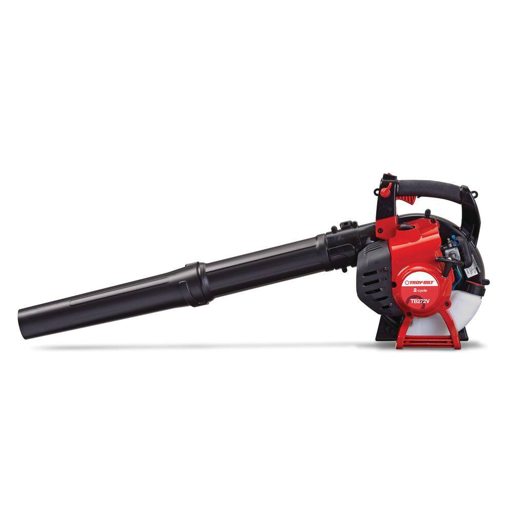 Troy-Bilt TB272V 150 MPH 450 CFM 27cc 2-Cycle Full-Crank Engine Gas Leaf Blower with Vacuum Kit Included4