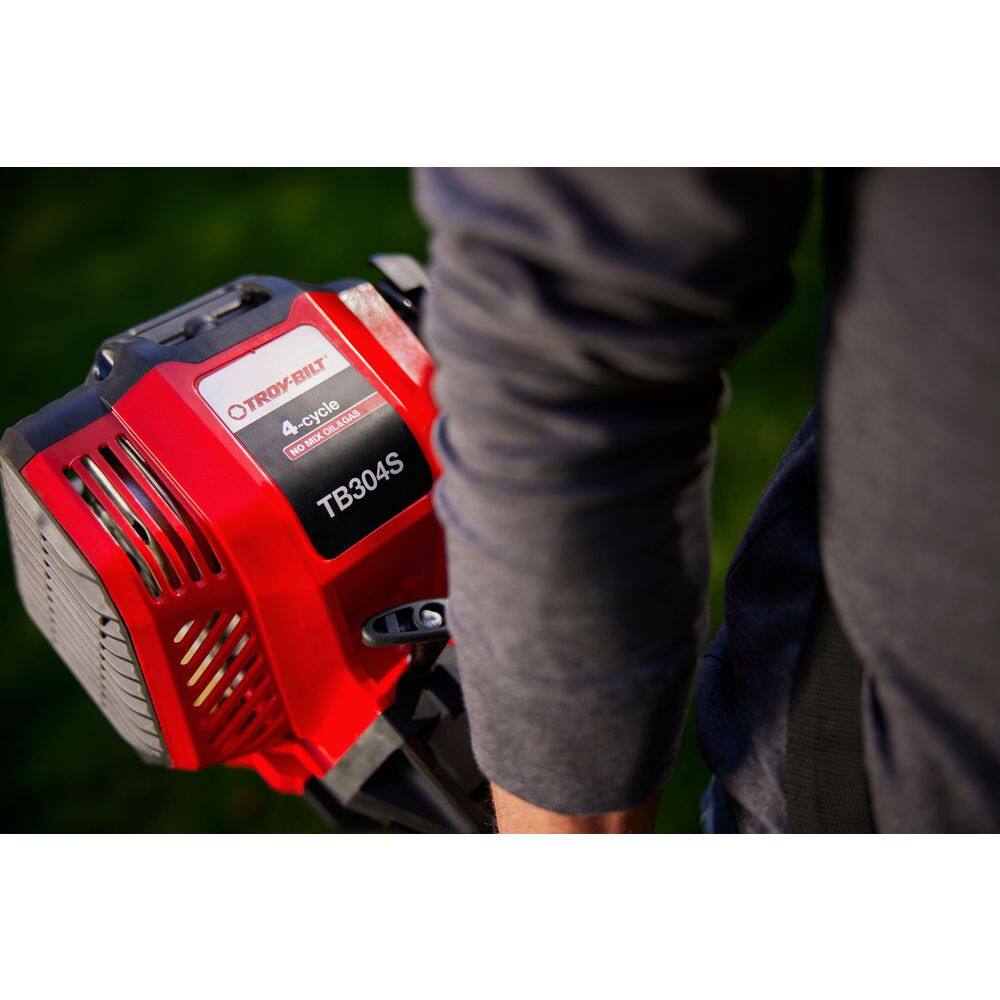 Troy-Bilt TB304S 17 in. 30cc 4-Cycle Straight Shaft Gas Trimmer with Attachment Capabilities0