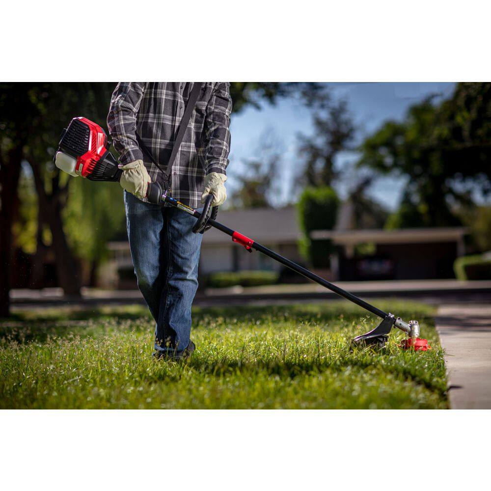 Troy-Bilt TB304S 17 in. 30cc 4-Cycle Straight Shaft Gas Trimmer with Attachment Capabilities1