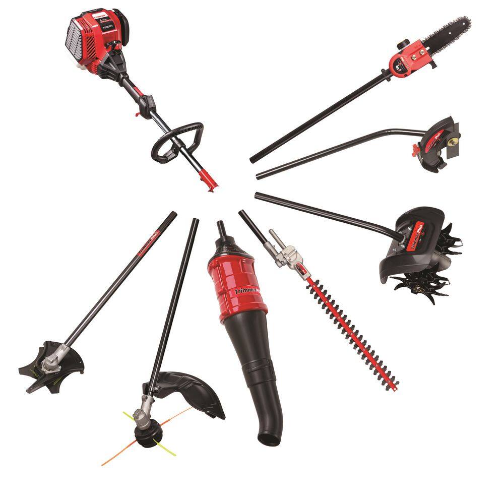 Troy-Bilt TB304S 17 in. 30cc 4-Cycle Straight Shaft Gas Trimmer with Attachment Capabilities2