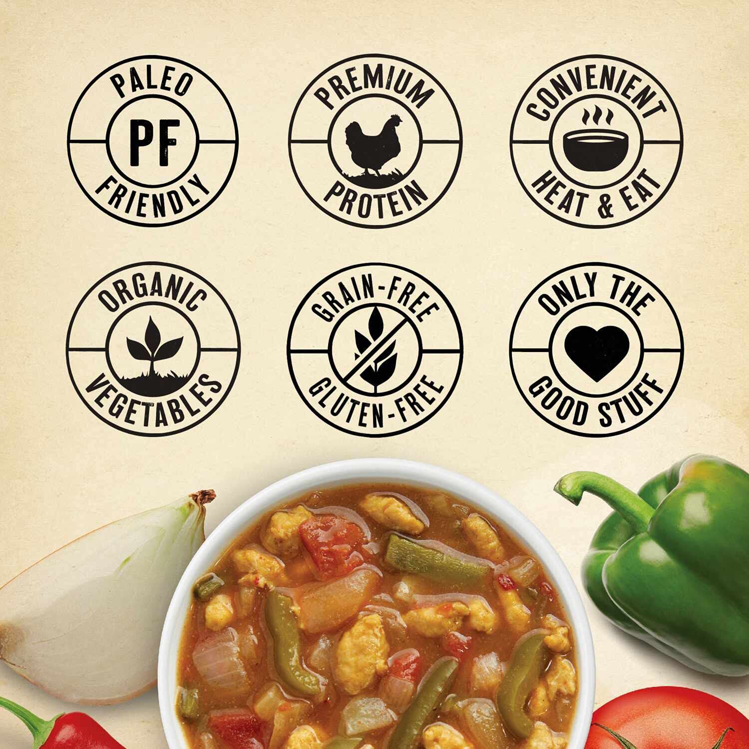 True Primal Southwest-Style Chicken Soup 8-pack, Ready to eat, Bone broth, Gluten free, Paleo, Pastured chicken, Whole307