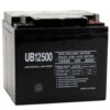 UPG UB12500 12-Volt 50 Ah L2 Terminal Sealed Lead Acid (SLA) AGM Rechargeable Battery