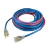 USW 99100 12 gauge Extreme All Weather Extension Cords 100-ft 12 / 3 3 Prong Blue/Red Indoor/Outdoor SJEOOW Heavy Duty Lighted Extension Cord