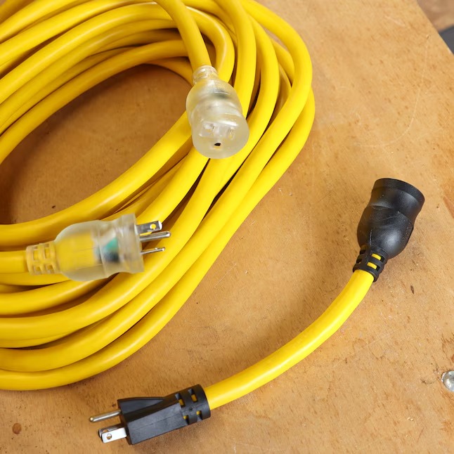 Utilitech 0112 Pro Extension Cord 50-ft 10 3 3 Prong Yellow Outdoor SJTW Heavy Duty Lighted Extension Cord67_11zon