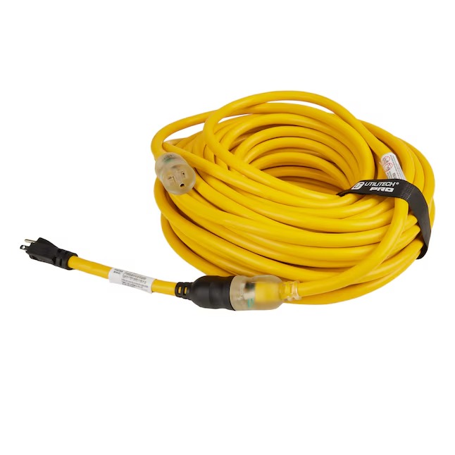 Utilitech Pro 0106 Extension Cord 100-ft 10 3 3 Prong Yellow Outdoor SJTW Heavy Duty Lighted Extension Cord4_11zon