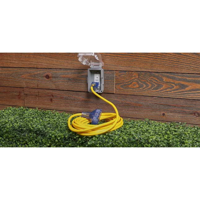 Utilitech UTP611825 Outdoor 25-ft 12 3 3 Prong Yellow Outdoor SJTW Heavy Duty Lighted Extension Cord3_11zon