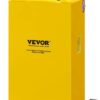 VEVOR Fuel Caddy, 35 Gallon, Gas Storage Tank on 4 Wheels, with Manual Transfer Pump, Gasoline Diesel Fuel Container for Cars, Lawn Mowers, ATVs, Boats, More, Yellow