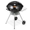 VEVOR PGLCJKETTLE22IHXUV0 22 in. Kettle Charcoal Grill Premium Kettle Grill with Wheels, Porcelain-Enameled Lid and Ash Catcher, Black