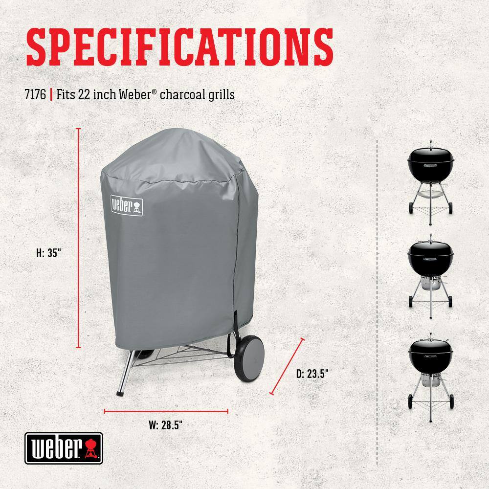 Weber 1500668 Jumbo Joe Premium 22 in. Charcoal Grill in Black with Grill Cover0