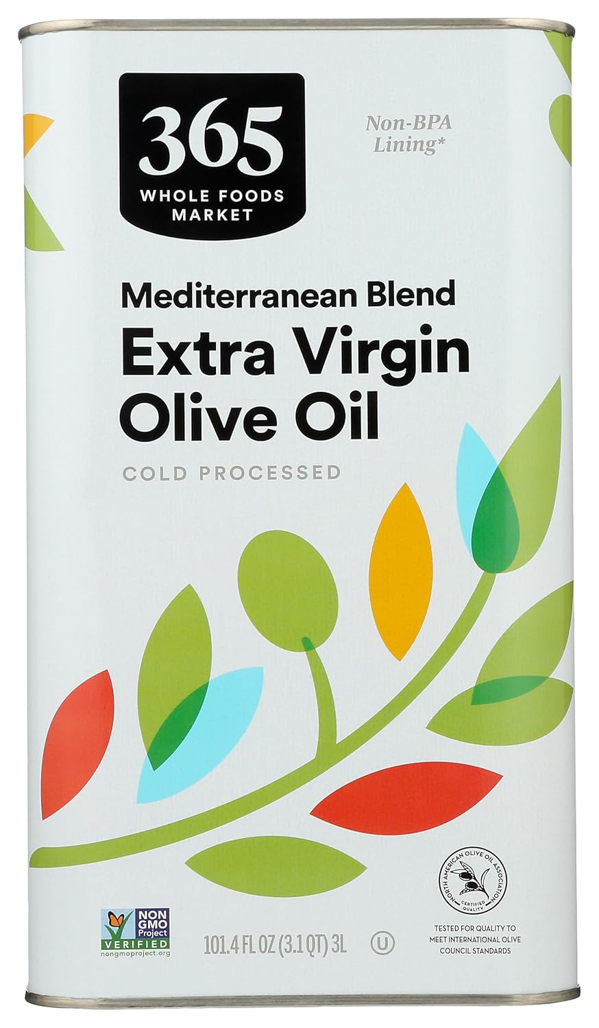 365 by Whole Foods Market, Extra Virgin Mediterranean Olive Oil, 101.4 Fl Oz 365 by Whole Foods Market, Extra Virgin Mediterranean Olive Oil, 101.4 Fl Oz