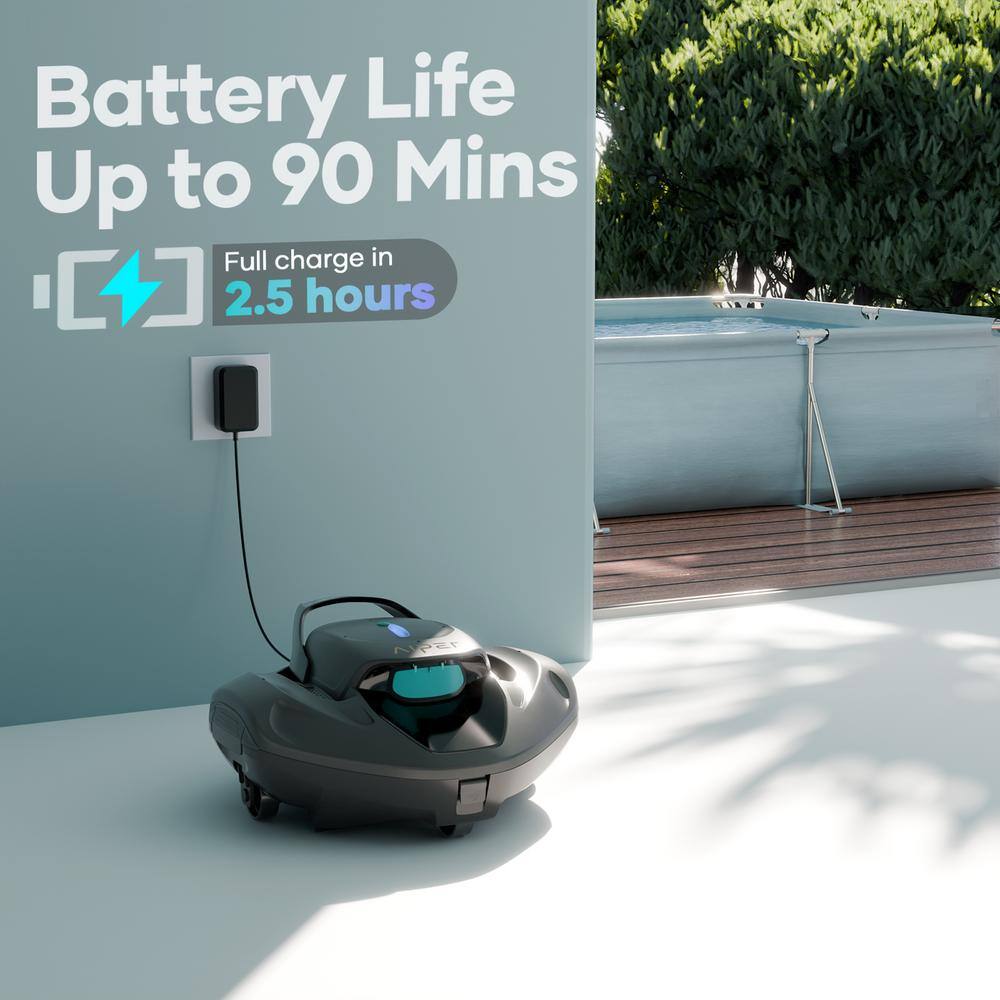 AIPER SG 800B Cordless Robotic Pool Vacuum - Automatic Pool Vacuum for Flat Above Ground Pools up to 860 sq. ft. Gray6