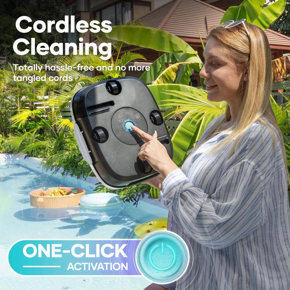 AIPER Scuba 800 Cordless Robotic Pool Vacuum for Flat Above-Ground Pools Up to 860 sq. ft.11