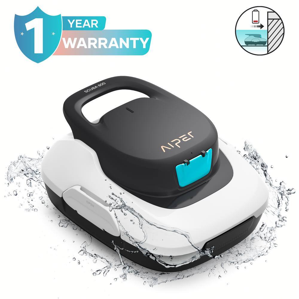 AIPER Scuba 800 Cordless Robotic Pool Vacuum for Flat Above-Ground Pools Up to 860 sq. ft. AIPER Scuba 800 Cordless Robotic Pool Vacuum for Flat Above-Ground Pools Up to 860 sq. ft.