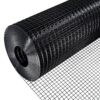 ATENGNES YD240217 48 in. x 50 ft. 19-Gauge 1/2 in. Black Vinyl Coated Hardware Cloth Welded Wire Fence Improvement and Chicken Coop