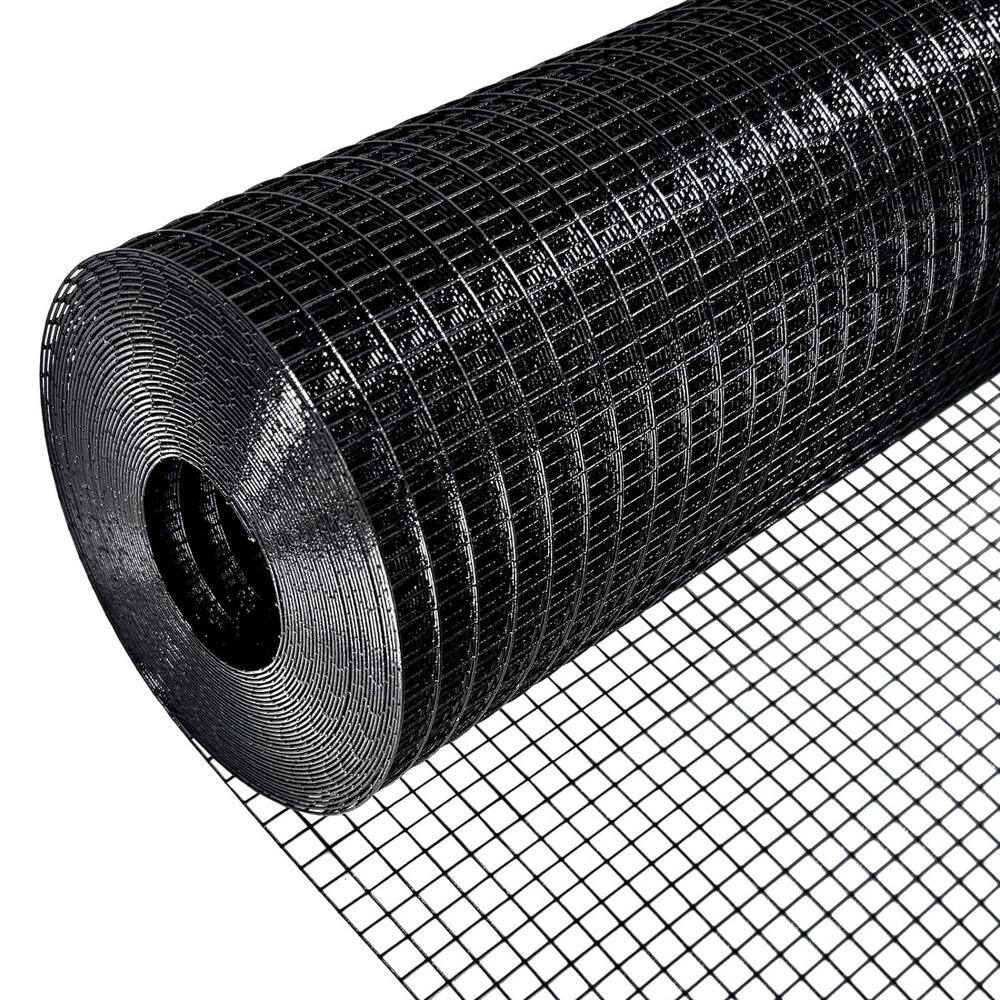 ATENGNES YD240217 48 in. x 50 ft. 19-Gauge 1 2 in. Black Vinyl Coated Hardware Cloth Welded Wire Fence Improvement and Chicken Coop ATENGNES YD240217 48 in. x 50 ft. 19-Gauge 1/2 in. Black Vinyl Coated Hardware Cloth Welded Wire Fence Improvement and Chicken Coop