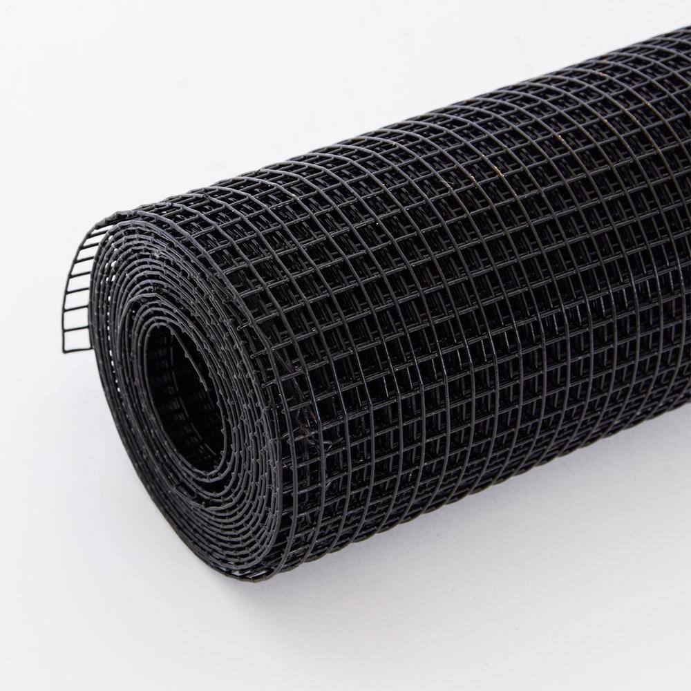 ATENGNES YD240217 48 in. x 50 ft. 19-Gauge 1 2 in. Black Vinyl Coated Hardware Cloth Welded Wire Fence Improvement and Chicken Coop2
