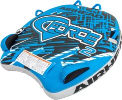 Airhead G-Force Inflatable Towable Tube | 2-4 Rider Models | Dual Tow Points | Full Nylon Cover | Kwik-Connect | Patented Speed Valve | Boat Tubes and Towables | G-Force 2 Rider