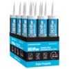 BEHR BC2011CS Rapid Dry 10.1 fl. oz. White Siliconized Acrylic Latex Caulk (12-pack)