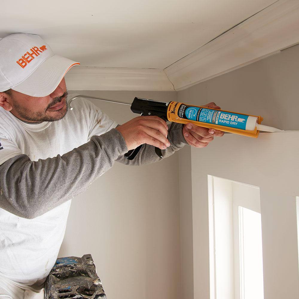 BEHR BC2011CS Rapid Dry 10.1 fl. oz. White Siliconized Acrylic Latex Caulk (12-pack)4