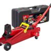 BIG RED TAM820014S Torin Hydraulic Trolley Service/Floor Jack with Blow Mold Carrying Storage Case, 1.5 Ton (3,000 lb) Capacity, Red
