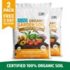 Back to the Roots 47070-DS Organic Garden Soil (2 1 cu.ft. Bags) Peat-Free, Blended with Organic Fertilizer