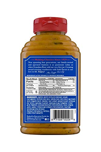 Beaver Coney Island Hot Dog Mustard, 12.5 Ounce Squeeze Bottle (Pack of 6)1