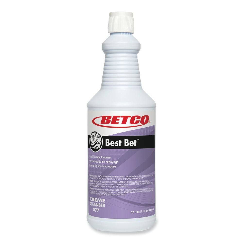Betco BET771200 32 oz. Best Bet Liquid Creme Mint All-Purpose Cleaner, Bottle (12-Pack) Betco BET771200 32 oz. Best Bet Liquid Creme Mint All-Purpose Cleaner, Bottle (12-Pack)