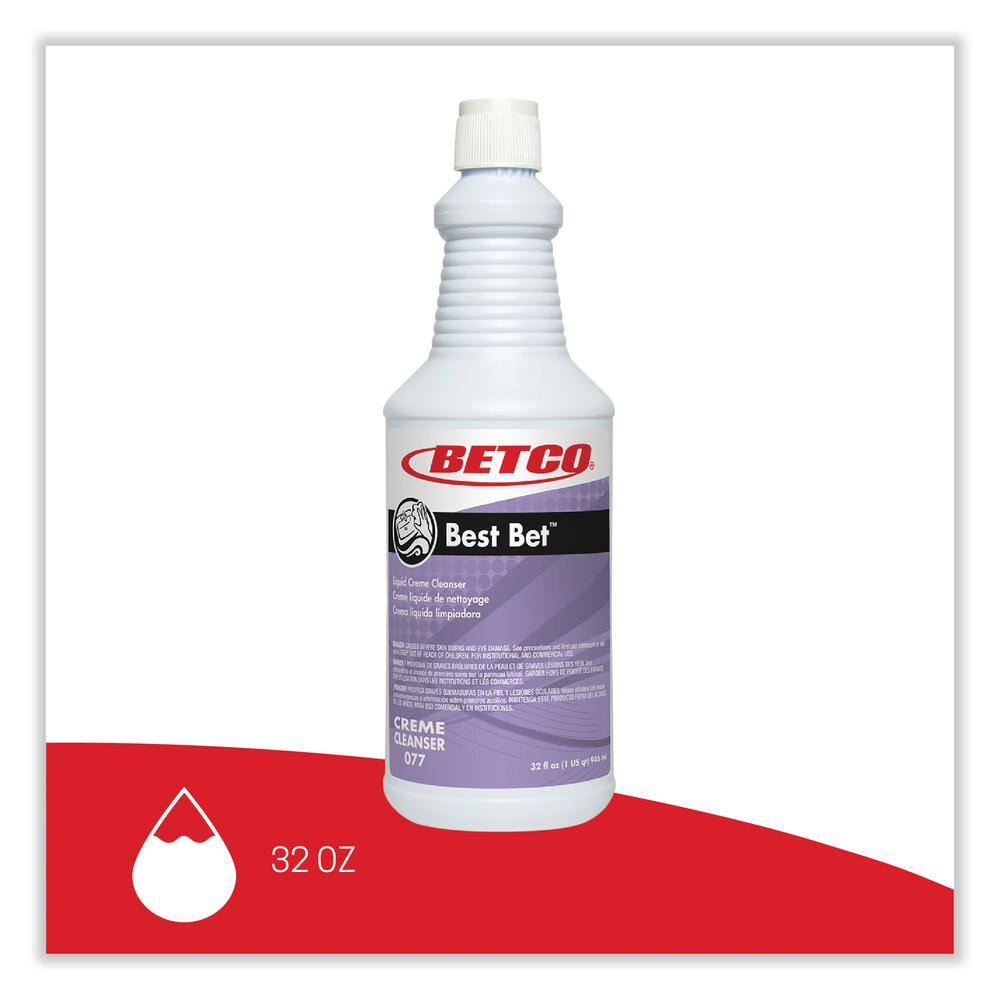 Betco BET771200 32 oz. Best Bet Liquid Creme Mint All-Purpose Cleaner, Bottle (12-Pack)1