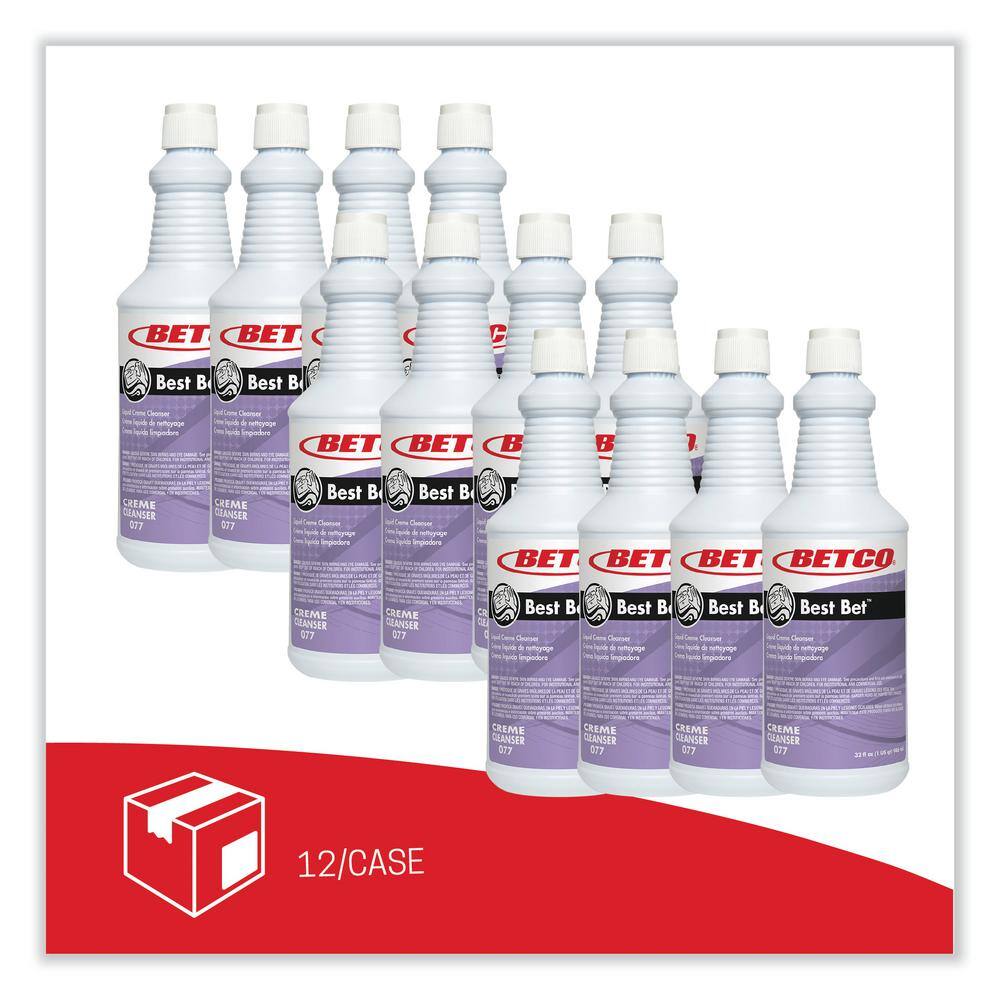 Betco BET771200 32 oz. Best Bet Liquid Creme Mint All-Purpose Cleaner, Bottle (12-Pack)3