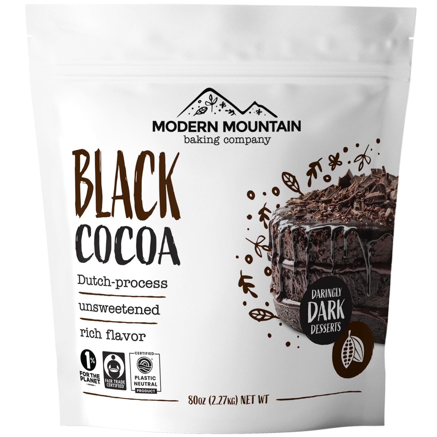 Black Cocoa Powder (5 lb) Bake the Darkest Chocolate Baked Goods, Achieve Rich Chocolate Flavor Black Cocoa Powder (5 lb) Bake the Darkest Chocolate Baked Goods, Achieve Rich Chocolate Flavor, Natural Substitute for Black Food Coloring, Dutch-Processed Cocoa Powder, Unsweetened, Extra Dark, Fair Trade Certified