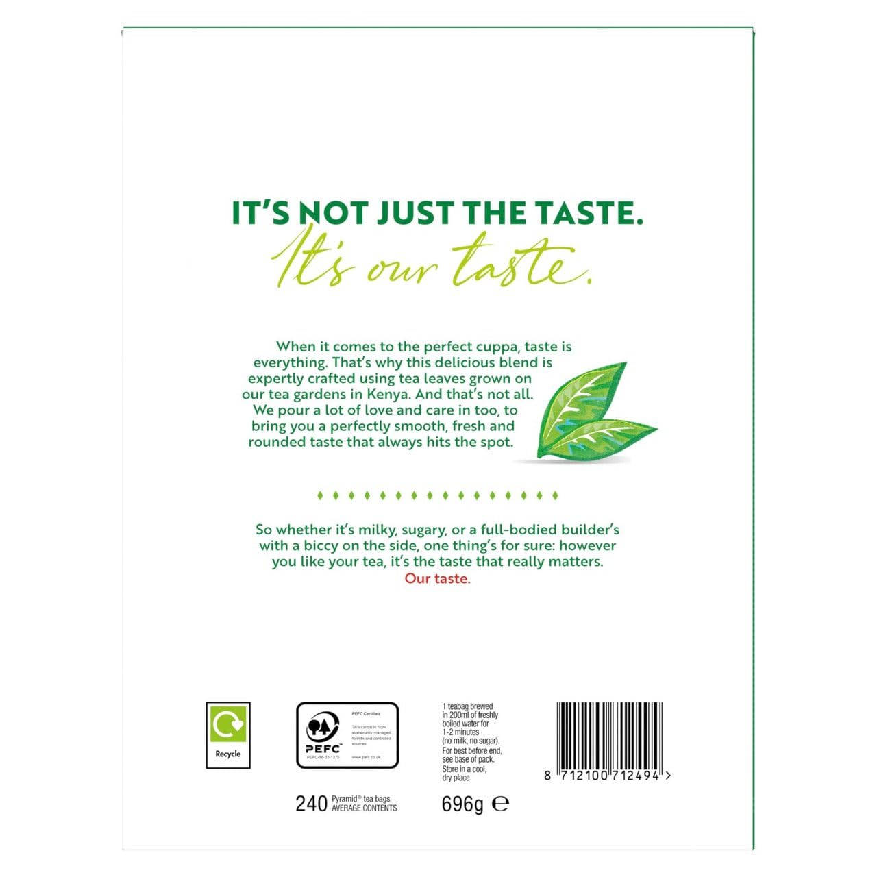 Black Tea, Non - Pyramid Tea Bags, 240-Count Box (Pack of 2)4