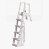 Blue Wave NE1175 Heavy Duty In-Pool White Ladder for Above Ground Pools