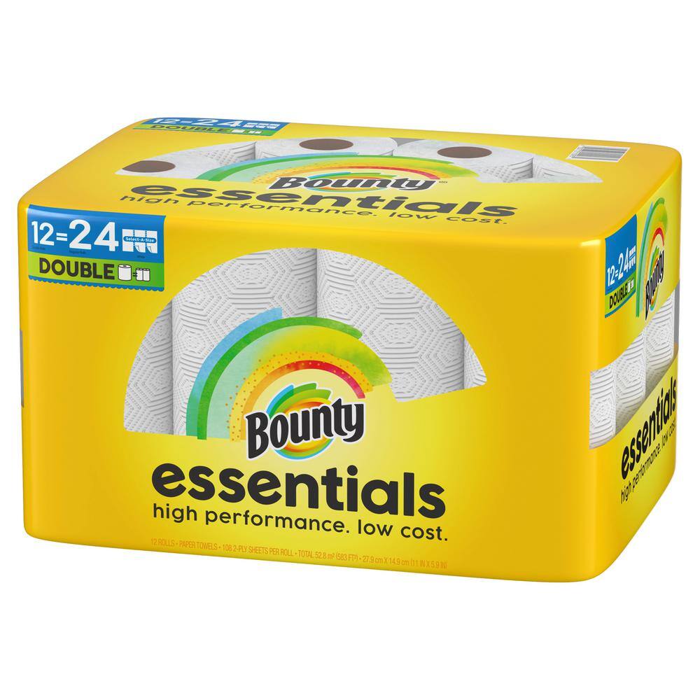 Bounty Essentials Select-A-Size White Paper Towel Roll (36 Double Rolls)11