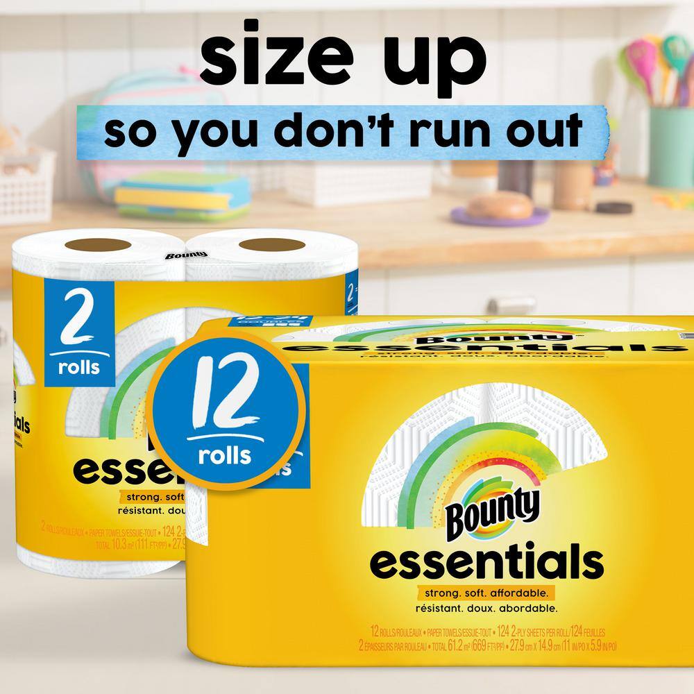 Bounty Essentials Select-A-Size White Paper Towel Roll (36 Double Rolls)6