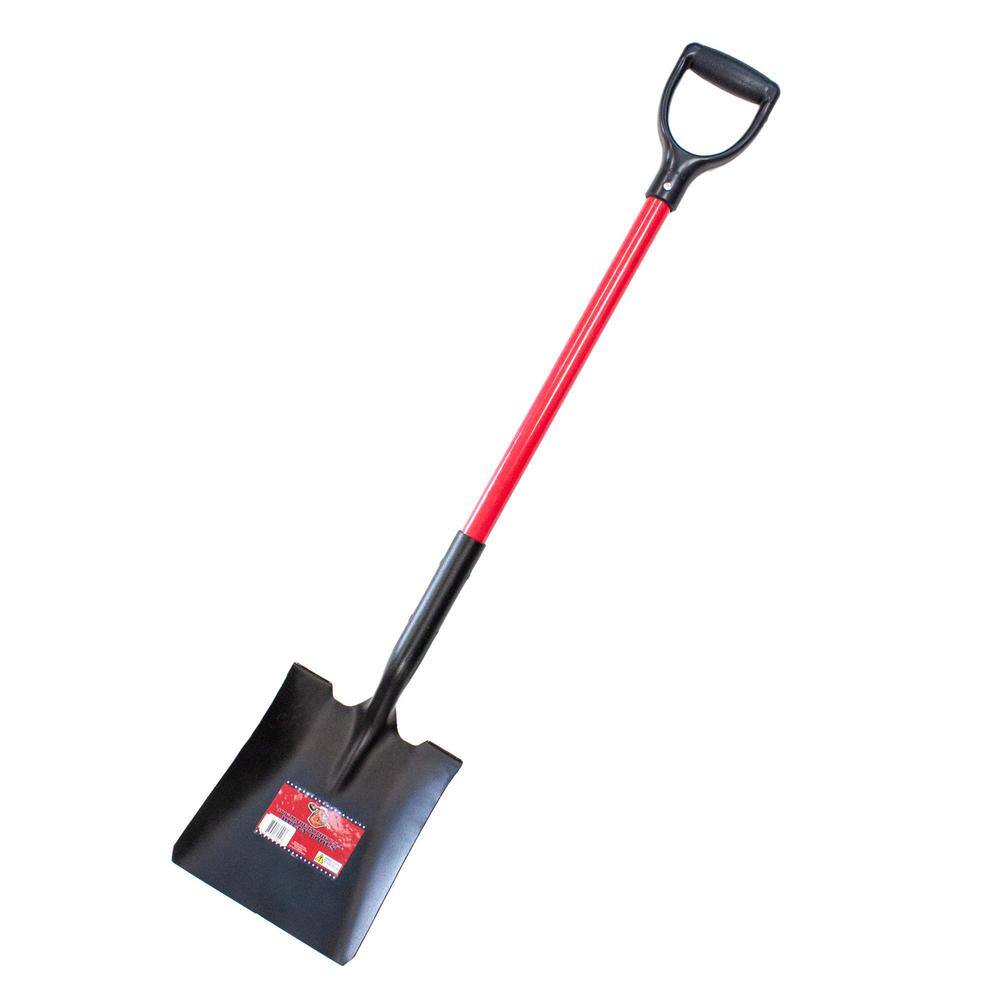 Bully Tools 62520 35 in. Fiberglass D-Grip Handle 14-Gauge Steel Square Point Shovel Bully Tools 62520 35 in. Fiberglass D-Grip Handle 14-Gauge Steel Square Point Shovel