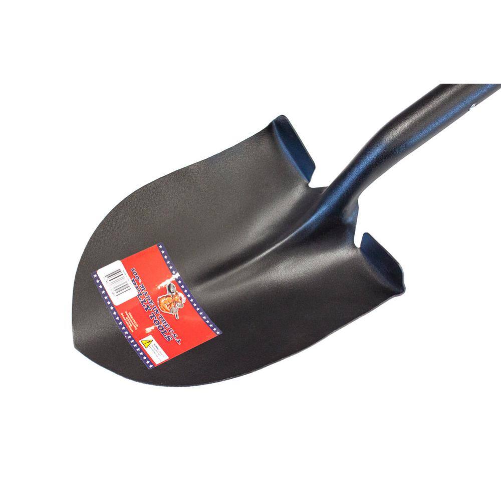 Bully Tools 82515 14-Gauge Round Point Shovel with Fiberglass Long Handle1