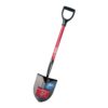 Bully Tools 92510 12-Gauge Round Point Shovel with Fiberglass D-Grip Handle