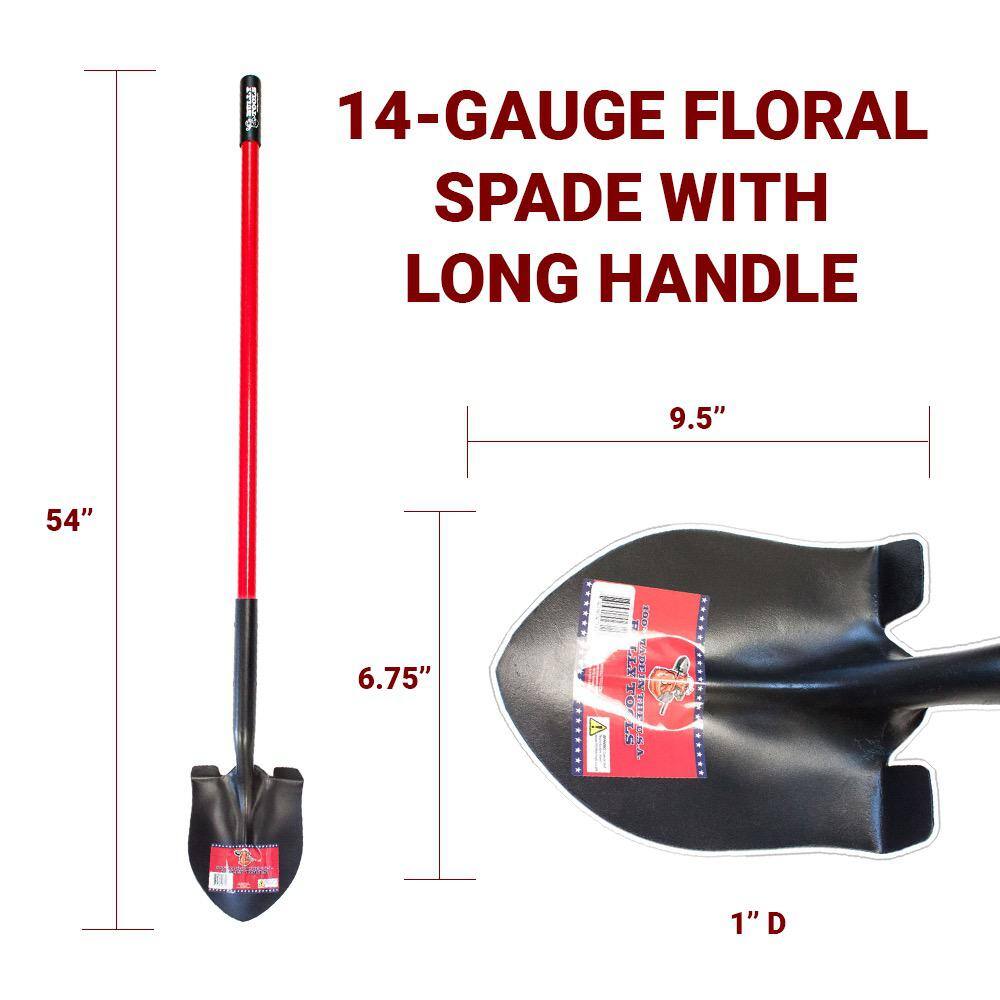 Bully Tools 92710 14-Gauge Floral Spade with Fiberglass Handle6