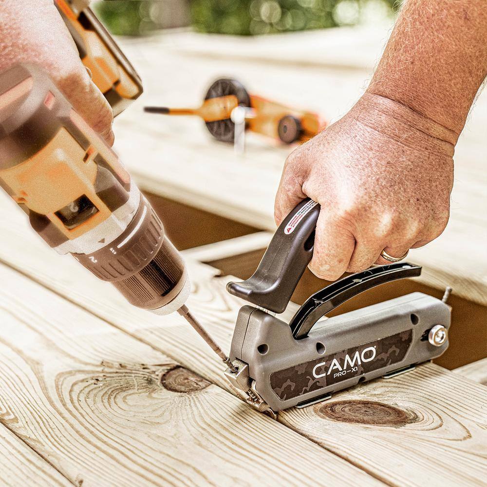 CAMO 0345144 2-3 8 in. Exterior Decking Screw - Edge Hidden Deck Fasteners (700-Count)9