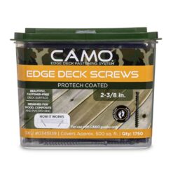 CAMO 345139 2-3/8 in. Exterior Decking Screw - Edge Hidden Deck Fasteners (1750-Count)
