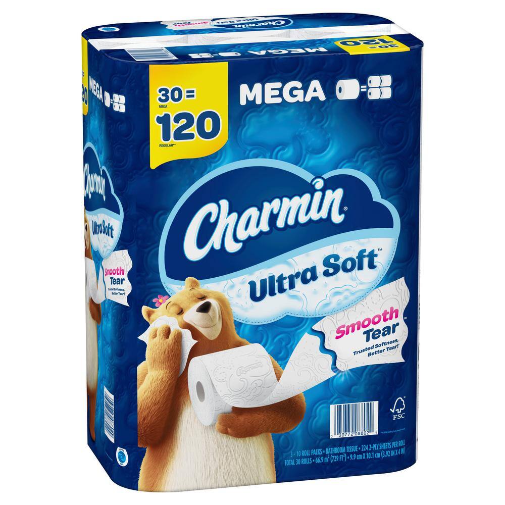 Charmin Ultra-Soft Smooth Tear Toilet Paper (60 Mega Rolls)7