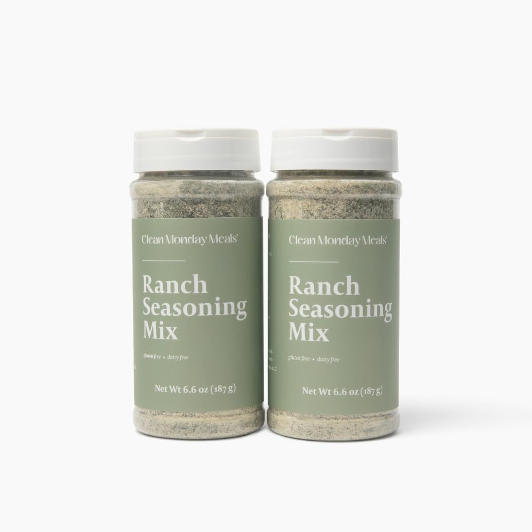 Clean Monday Meals Ranch Seasoning Mix, Dairy Free and Gluten Free - 2 Pack Clean Monday Meals Ranch Seasoning Mix, Dairy Free and Gluten Free - 2 Pack